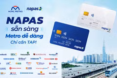 Sau gần 2 tháng Metro Bến Thành - Suối Tiên đi vào hoạt động, từ ngày 14/02/2025, người dân sử dụng metro sẽ có thêm lựa chọn thanh toán không tiền mặt qua thẻ NAPAS. (Ảnh: Vietnam+)