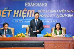Phó Thống đốc Ngân hàng Nhà nước Phạm Thanh Hà phát biểu tại tọa đàm. (Ảnh: Vietnam+)