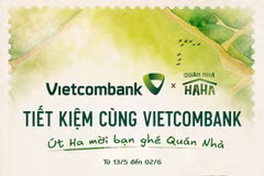 Giai đoạn đầu của chương trình sẽ diễn ra từ ngày 13/5 đến 02/6/2026, “Tiết Kiệm Cùng Vietcombank, Út Ha Mời Bạn Ghé Quán Nhà” mở ra những cơ hội tận hưởng đặc quyền trải nghiệm lối sống có 1-0-2. (Ảnh: Vietnam+)