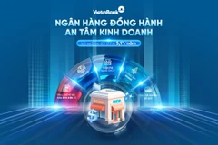 Chủ shop, tiểu thương “dễ thở” hơn khi VietinBank tung gói vay lãi suất từ 5,1%/năm. (Ảnh: Vietnam+)