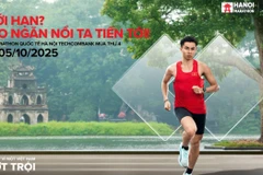 Giải Marathon Quốc tế Hà Nội Techcombank Mùa thứ 4 sẵn sàng bứt phá. (Ảnh: Vietnam+)