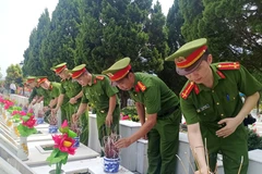 Nghĩa trang liệt sỹ Quốc gia Vị Xuyên mang diện mạo mới. (Ảnh: Vietnam+)