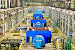 Sản lượng phát điện của Tập đoàn Hòa Phát đạt 1,8 tỷ kWh trong 6 tháng, tự chủ khoảng 90% lượng điện sản xuất thép. (Ảnh: Vietnam+)
