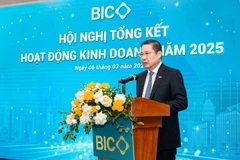 Ông Trần Hoài An - Chủ tịch Hội đồng Quản trị BIC phát biểu tại hội nghị. (Ảnh: Vietnam+)