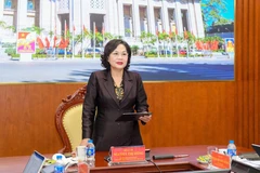 Thống đốc Ngân hàng Nhà nước Nguyễn Thị Hồng đánh giá các ngân hàng được chuyển giao bắt buộc đã có nhiều chuyển biến tích cực. (Ảnh: Vietnam+)