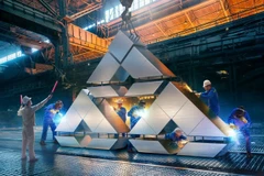 Hòa Phát xếp thứ 12 trong tốp 100 thương hiệu giá trị nhất Việt Nam. (Ảnh: Vietnam+)