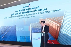 Ông Lê Duy Hải, Phó Tổng Giám đốc kiêm Giám đốc VietinBank Thành phố Hồ Chí Minh phát biểu khai mạc sự kiện. (Ảnh: Vietnam+) 