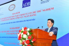 Phó Thống đốc Ngân hàng Nhà nước Phạm Tiến Dũng phát biểu tại tọa đàm. (Ảnh: Vietnam+)