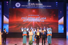 Agribank được vinh danh tại giải thưởng Thành tựu tác động vì Việt Nam số 2026. (Ảnh: Vietnam+)
