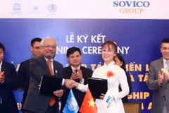 Sovico tích cực lan toả giá trị nhân văn, đồng hành cùng cộng đồng qua nhiều hoạt động an sinh xã hội ý nghĩa. (Ảnh: Vietnam+)