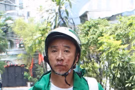 Đối tượng Nguyễn Huy Hoàng tại cơ quan Công an. (Ảnh: CA Thành phố Hồ Chí Minh cung cấp)