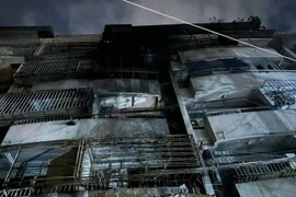 Cháy chung cư Độc Lập. (Ảnh: Công an thành phố Hồ Chí Minh cung cấp)