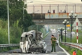 Hiện trường vụ tai nạn. (Ảnh: CTV cung cấp)