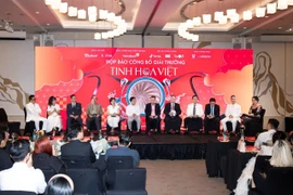 Giải thưởng quy tụ danh sách ấn tượng các Đại sứ Tinh hoa Việt, là những gương mặt tiêu biểu từ nhiều lĩnh vực văn hoá nghệ thuật. (Ảnh: PV/Vietnam+)