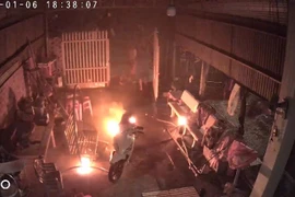 Hiện trường vụ cháy. (Ảnh: CA Thành phố Hồ Chí Minh cung cấp)