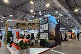 Triển lãm Solar & Storage Live Vietnam 2026 có quy mô kỷ lục với hơn 250 đơn vị tham gia. (Ảnh: PV/Vietnam+)