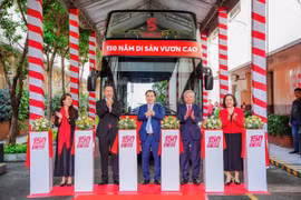 Sáng kiến "Hành trình di sản" tượng trưng cho sự kiện kết nối và sẻ chia, được tổ chức với mục tiêu lan tỏa câu chuyện 150 năm di sản của SABECO đến với người dân địa phương. (Ảnh: PV/Vietnam+)