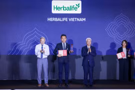 Herbalife Việt Nam tiếp tục được Vinh danh tại Rồng Vàng 2026. (Ảnh: PV/Vietnam+)