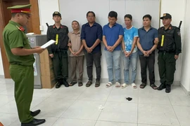 Các đối tượng liên quan đến Vụ án vận chuyển trái phép hơn 650 tấn hàng hóa qua biên giới. (Ảnh: CA. TPHCM cung cấp)