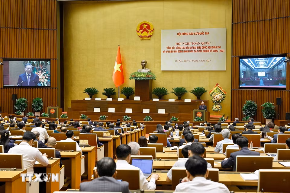 Tổng Bí thư Tô Lâm phát biểu chỉ đạo. (Ảnh: Doãn Tấn/TTXVN)