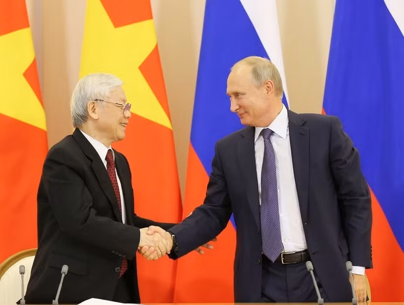 Tổng thống Vladimir Putin hội đàm với Tổng Bí thư Nguyễn Phú Trọng thăm chính thức Liên bang Nga (Sochi, 6/9/2018). (Ảnh: Trí Dũng/TTXVN)
