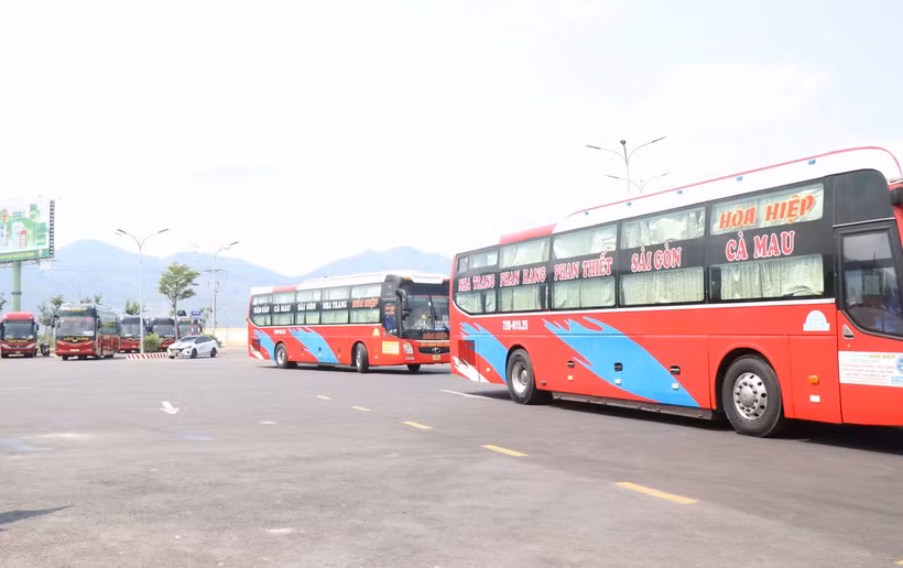 Bến xe khách liên tỉnh phía Nam mới. (Ảnh: Đặng Tuấn/TTXVN)