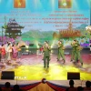 Các tiết mục văn nghệ là minh chứng sinh động cho mối quan hệ hữu nghị vĩ đại giữa hai nước Việt Nam - Lào. (Ảnh: Đỗ Bá Thành/TTXVN)