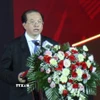 Ông Tạ Quang Đông, Thứ trưởng Bộ Văn hóa, Thể thao và Du lịch phát biểu tại buổi lễ. (Ảnh: Thu Hương/TTXVN)