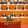 Thủ tướng Quốc Vụ viện Trung Quốc Lý Cường trình bày báo cáo công tác chính phủ tại lễ khai mạc Kỳ họp thứ tư Đại hội Đại biểu Nhân dân Toàn quốc Trung Quốc khóa XIV tại Bắc Kinh ngày 5/3/2026. (Ảnh: Công Tuyên/TTXVN)