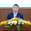 Chủ tịch Liên hiệp các tổ chức hữu nghị Việt Nam Phan Anh Sơn phát biểu. (Ảnh: An Đăng/TTXVN)