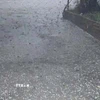 Mưa đá. (Ảnh: TTXVN phát)