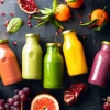 Nhiều loại nước ép tự nhiên lành mạnh rất tốt cho huyết áp. (Ảnh: iStock)