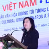 Thứ trưởng Bộ Ngoại giao Lê Thị Thu Hằng phát biểu tại sự kiện. (Ảnh Thanh Vân/TTXVN)