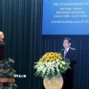 Phó Chủ tịch Thường trực UBND Thành phố Hồ Chí Minh Dương Ngọc Hải phát biểu tại Lễ kỷ niệm. (Ảnh: Xuân Khu/TTXVN)