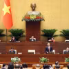 Thống đốc Ngân hàng Nhà nước Việt Nam Phạm Đức Ấn phát biểu giải trình, làm rõ một số vấn đề đại biểu Quốc hội nêu. (Ảnh: An Đăng/TTXVN)
