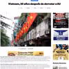 Bài viết “Việt Nam, 50 năm sau khi thắng Mỹ” của tác giả Carlos Mendez (bút danh Rompenueces- Kẹp hạt dẻ). (Ảnh chụp màn hình : Mai Phương/TTXVN)