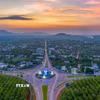 Một góc xã nông thôn mới Châu Đức, TP Hồ Chí Minh, nhìn từ trên cao. (Ảnh: Hoàng Nhị/TTXVN)