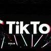 Biểu tượng mạng xã hội TikTok. (Ảnh: AFP/TTXVN)