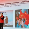 Đại diện thanh niên Trung Quốc tham gia thuyết trình. (Ảnh: Công Tuyên/TTXVN)