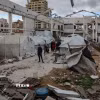 Cảnh đổ nát tại Gaza. (Ảnh: THX/TTXVN)