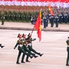 Khối sỹ quan Lục quân Quân đội Nhân dân Việt Nam trong Lễ diễu binh Kỷ niệm 80 năm Quốc khánh 2/9/2025. (Ảnh: TTXVN)