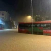 Bến xe khách tại thị trấn Na Hang, huyện Na Hang, tỉnh Tuyên Quang bị ngập úng. (Ảnh: Báo Nhân dân)