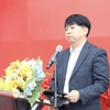 Ông Park Dong Hwan, Giám đốc Bộ phận Chiến lược sản phẩm Lotte Mart Việt Nam phát biểu tại lễ khai mạc. (Ảnh: Xuân Anh/TTXVN)