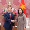 Phó Chủ tịch Quốc hội Nguyễn Thị Thanh tiếp Đại sứ Hàn Quốc tại Việt Nam Choi Young Sam. (Nguồn: Báo Đại biểu Nhân dân)