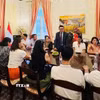 Đại sứ Vũ Lê Thái Hoàng phát biểu tại sự kiện. (Ảnh: Đức Thắng/TTXVN)