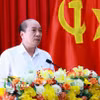 Phó Bí thư Tỉnh ủy, Chủ tịch UBND tỉnh Đắk Lắk Phạm Ngọc Nghị tại một cuộc họp của tỉnh. (Ảnh: Dương Giang/TTXVN)