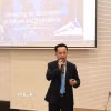 Tham tán Thương mại Việt Nam tại Hàn Quốc Phạm Khắc Tuyên phát biểu tại hội thảo. (Ảnh Khánh Vân/TTXVN)