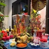 Mâm lễ cúng Giao thừa. (Ảnh: Bích Hằng/Vietnam+)