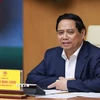 Thủ tướng Phạm Minh Chính chủ trì Hội nghị sơ kết việc thực hiện chỉ tiêu phát triển nhà ở xã hội 7 tháng đầu năm 2025. (Ảnh: Dương Giang/TTXVN)