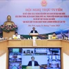 Thủ tướng Phạm Minh Chính chủ trì hội nghị. (Ảnh: Dương Giang/TTXVN)